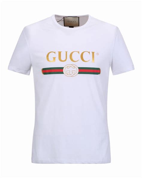 camiseta gucci blanca|camisa gucci original.